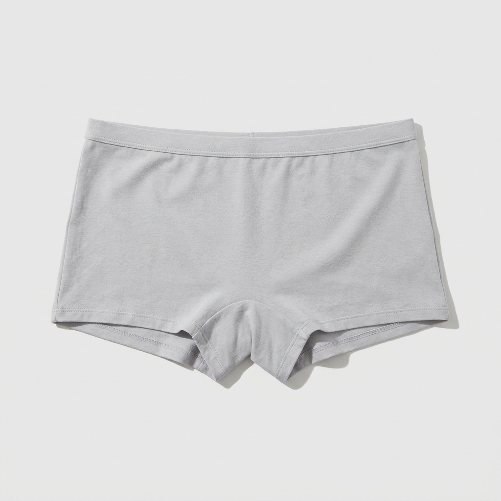 Culotte Shorty coloris Gris perle, vue à plat