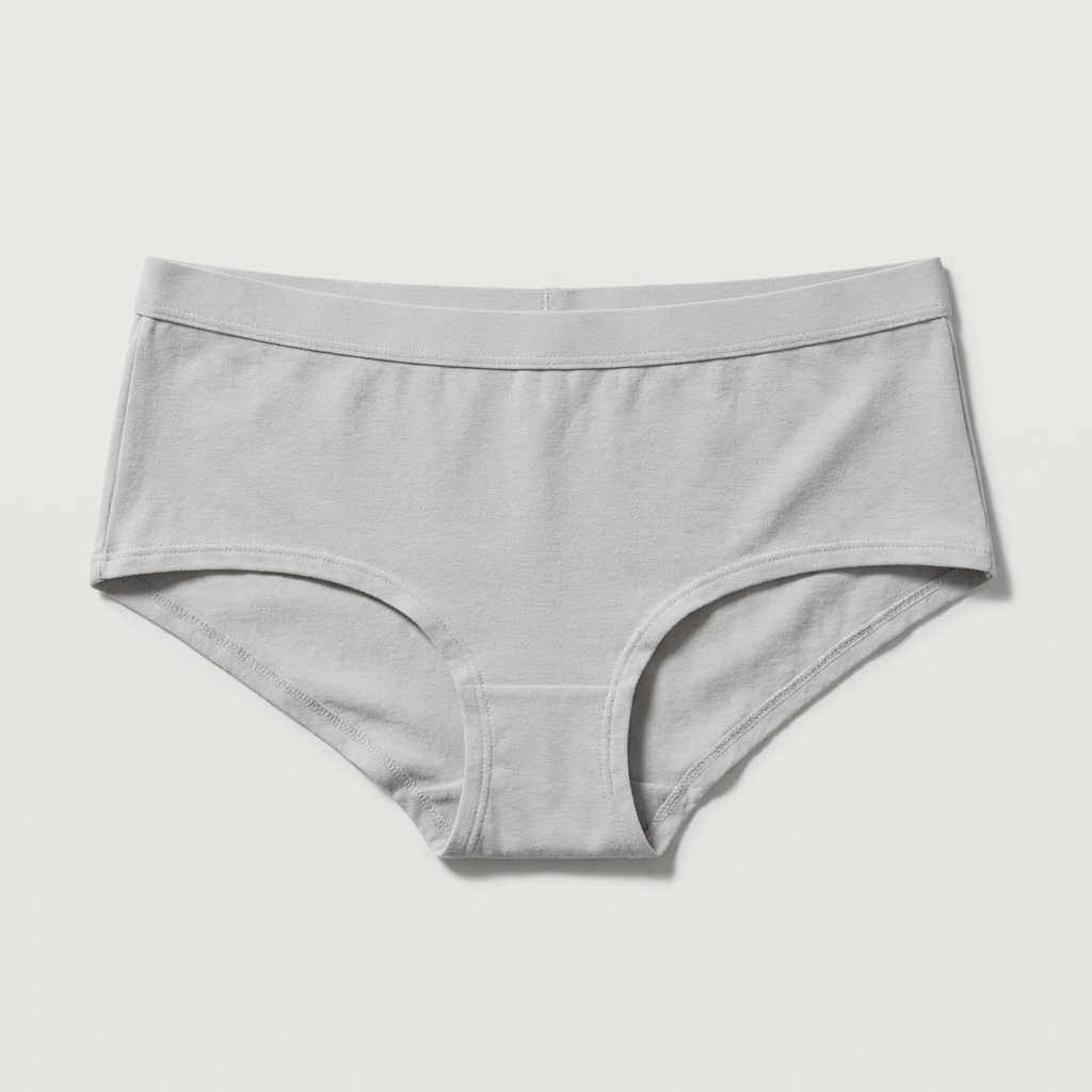 Culotte Hipster coloris Gris perle, vue à plat