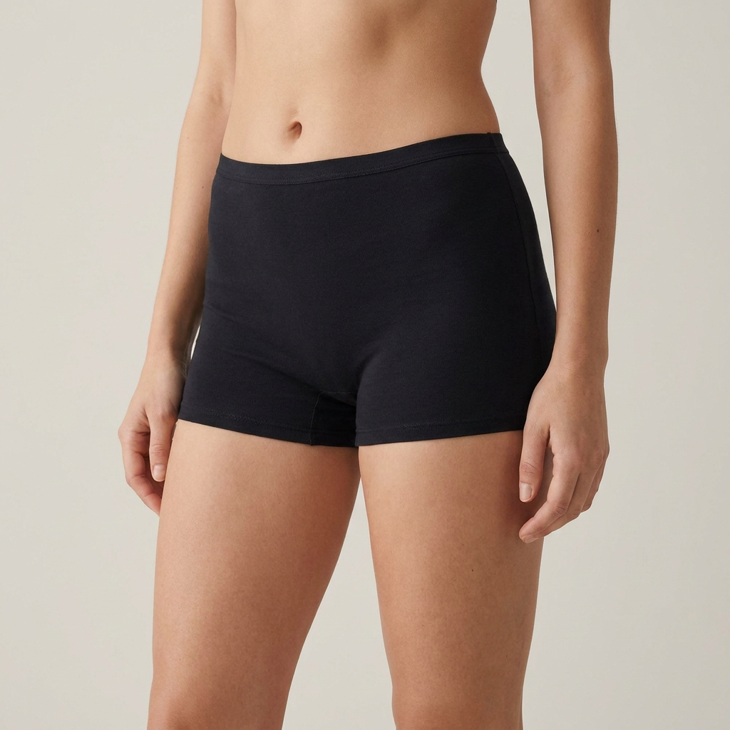 Culotte Shorty coloris Noir, portée