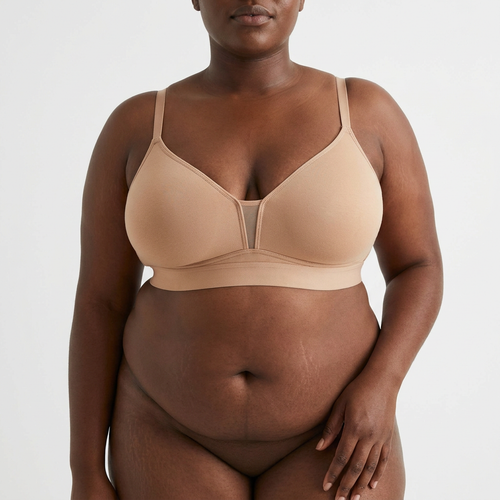 Brassière Confort coloris Beige, portée
