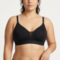 Brassière Confort coloris Noir, portée