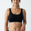 Brassière Sans couture coloris Noir, portée