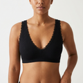 Brassière Dentelle coloris Noir, portée